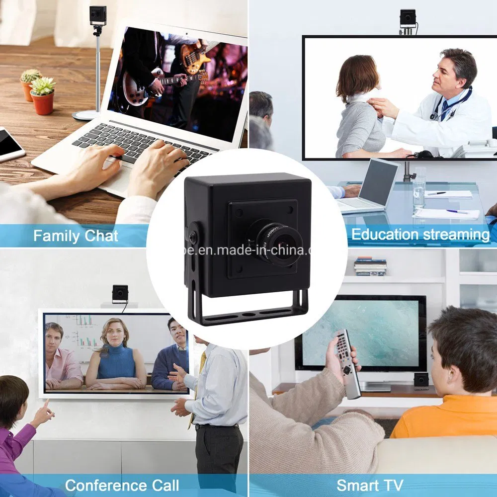 Elp Mini Box Webcam 5.0megapixel Ov5640 CMOS 6mm Lens Video USB Camera for Security or Industrial Machine Vision System