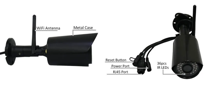 Facial Recognition Surveillance HD IP Night Vision Infrared Camera