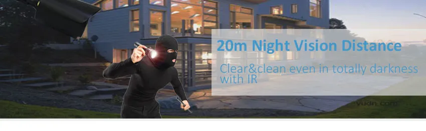 Facial Recognition Surveillance HD IP Night Vision Infrared Camera