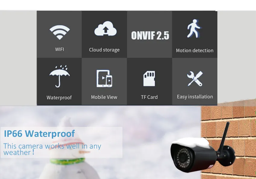 Facial Recognition Surveillance HD IP Night Vision Infrared Camera