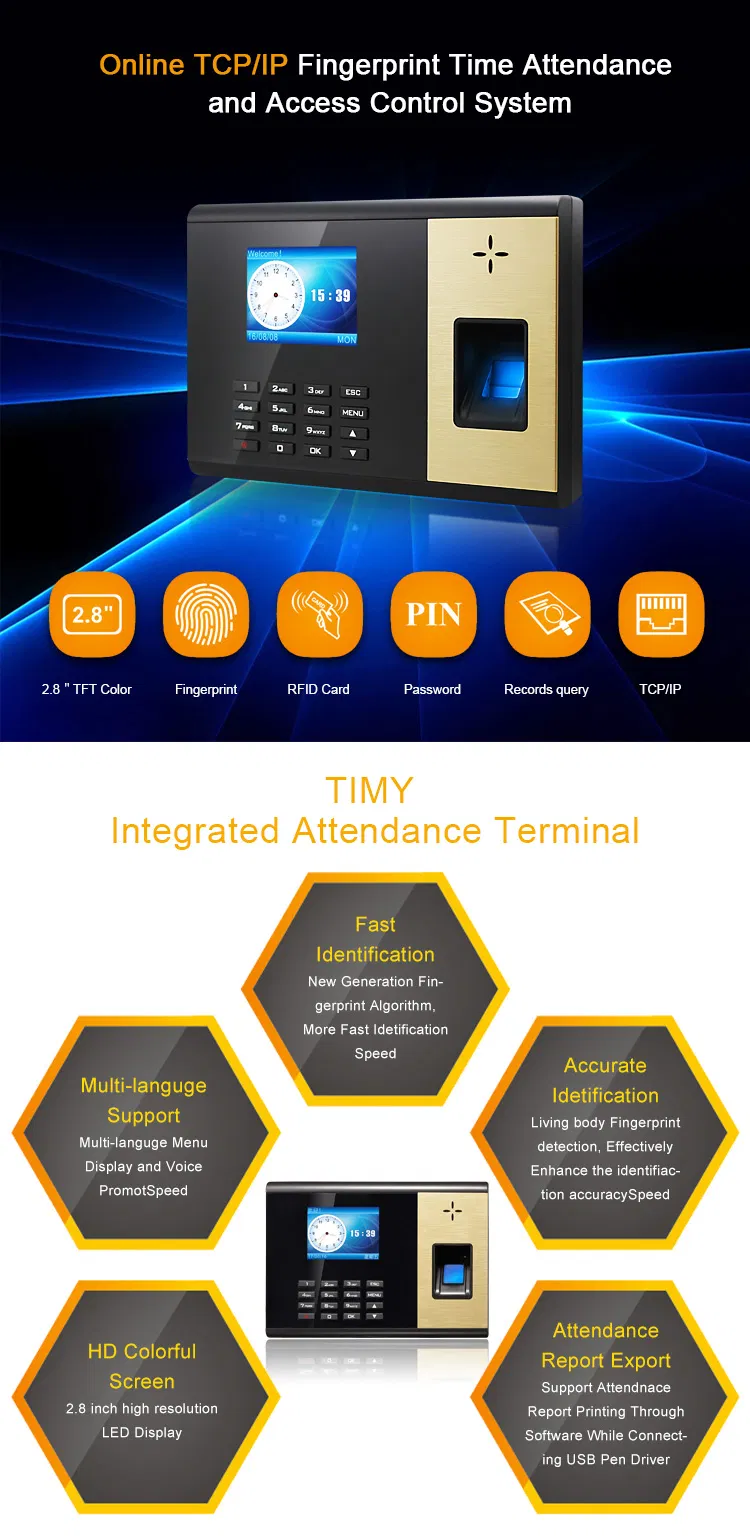 Free Sdk Software Biometric TCP IP Protocol Fingerprint Time Attendance