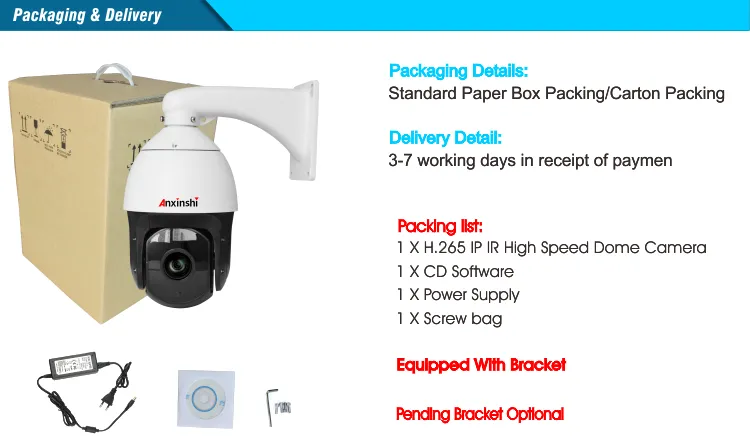 Full Color Visible Light Automatic Tracking Function Warning PTZ Camera