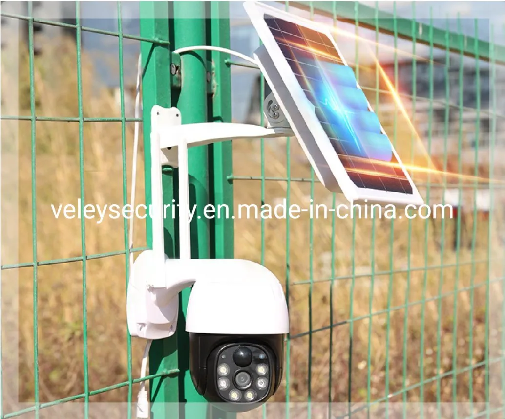 Full HD Solar Wireless Camera Long Distance CCTV WiFi Battery Camera Outdoor Waterproof PTZ Camera CCTV Security 4G Solar Camera
