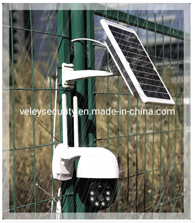 Full HD Solar Wireless Camera Long Distance CCTV WiFi Battery Camera Outdoor Waterproof PTZ Camera CCTV Security 4G Solar Camera