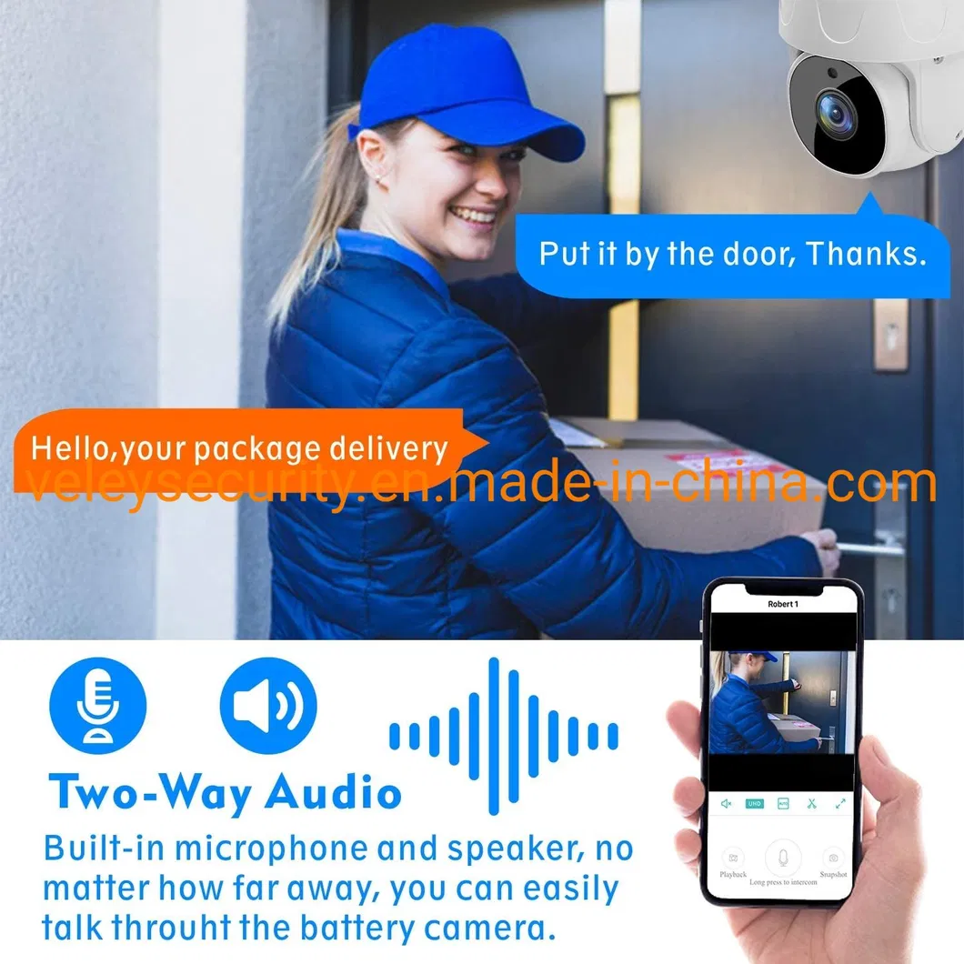 Good Quality Tuya APP Waterproof Smart Wireless Camera WiFi CCTV Camera CCTV Video HD Mini PTZ Dome for Home Security and Outdoor Use