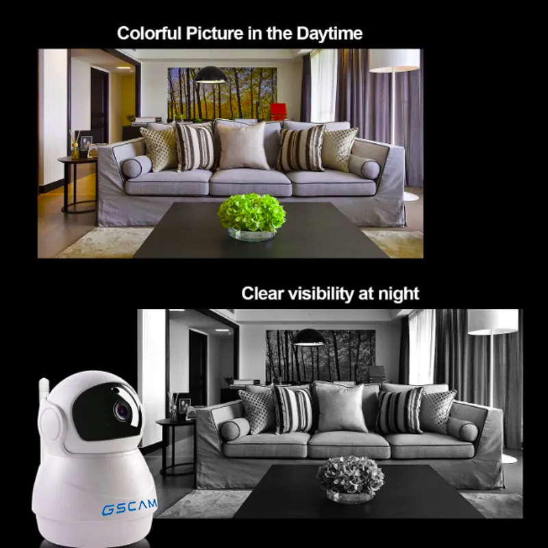 Gscam Wireless Camera for Home Security, Battery Rechargeable, 1080P 2-Way Audio