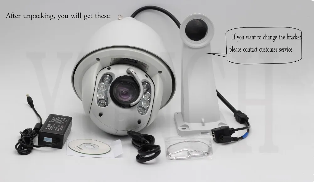 H. 264 2MP Laser IR High Speed Dome IP Network PTZ Security CCTV Camera