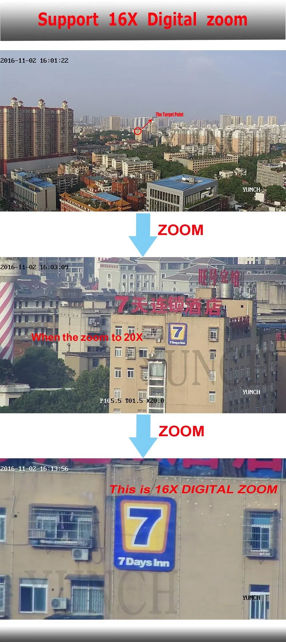 H. 264 2MP Laser IR High Speed Dome IP Network PTZ Security CCTV Camera