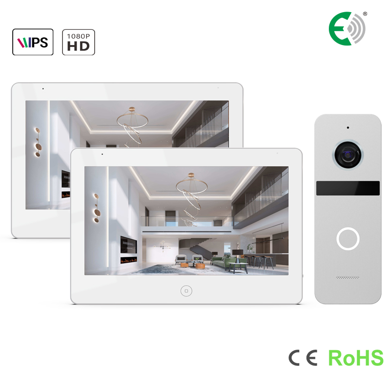HD 10.1' Touch Screen Intercom Interphone Home Security Video Door Phone