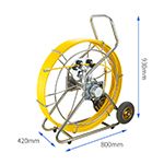 HD 1080P 50mm Lens Pipeline/Pipe Drain Wall Clean Inspection Endoscope Camera with 24PCS LED