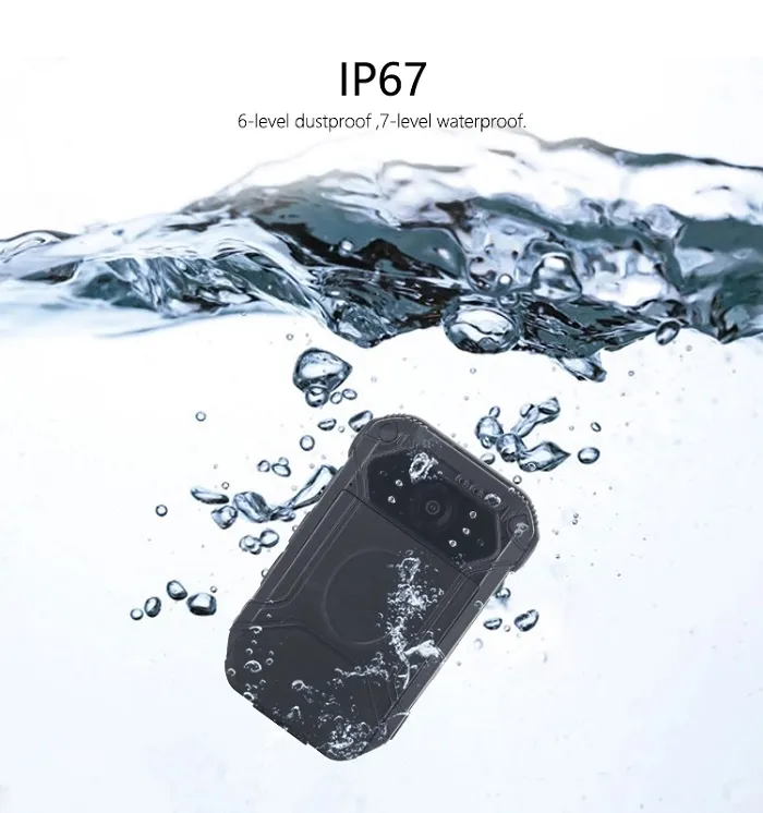 HD 1296p Portable Night Vision Video Camera Recorder Police Surveillance Body Worn Camera
