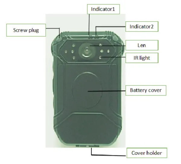 HD 1296p Portable Night Vision Video Camera Recorder Police Surveillance Body Worn Camera