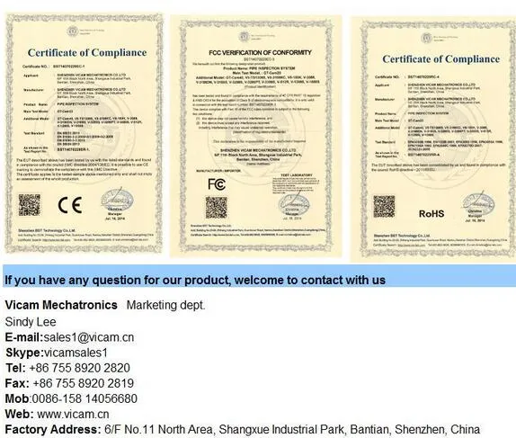 HD 360 Degree Rotation Water Well Inspection Camera with Waterproof 10bars