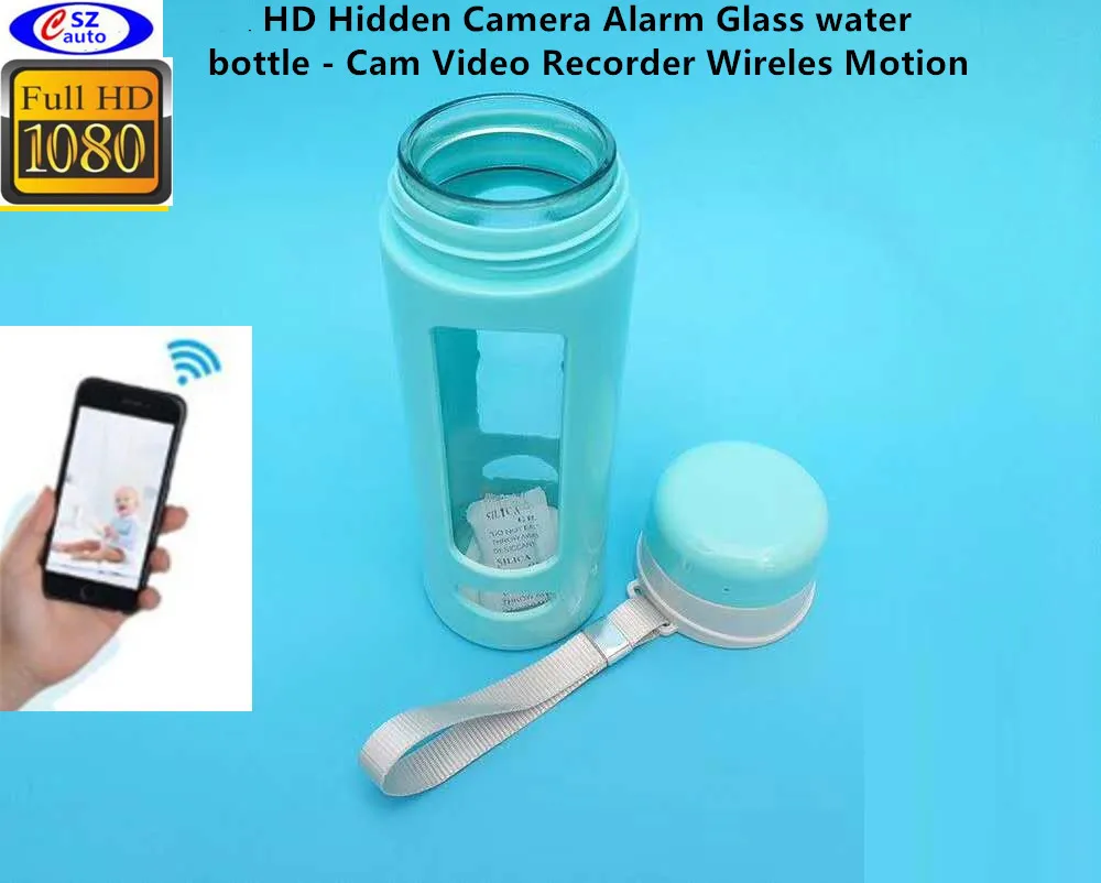 HD Camera Alarm Glass Water Bottle - Cam Video Recorder Wireles Motion (wc001y4)