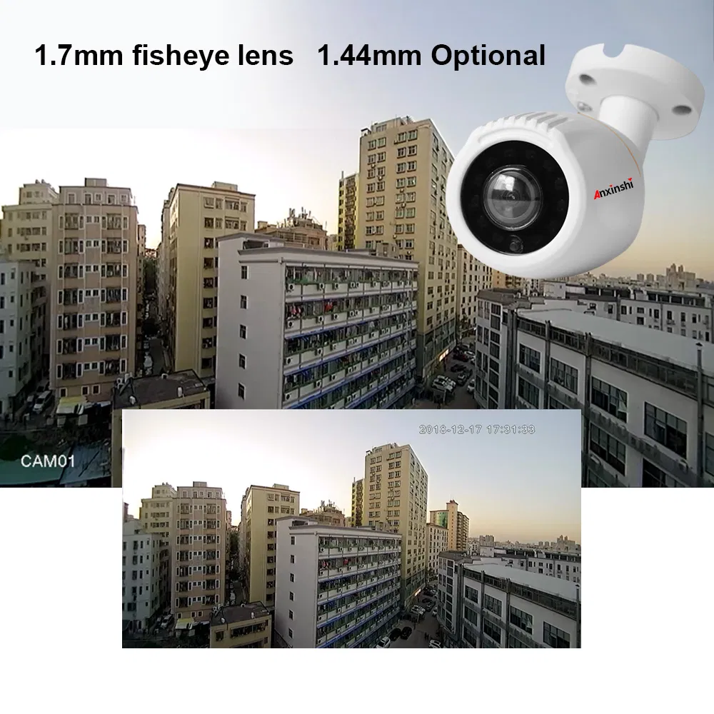 HD Fisheye Lens Bullet Camera 4 in 1 Bulet Camera 2.0MP Progressive Scan CMOS CCTV Camera