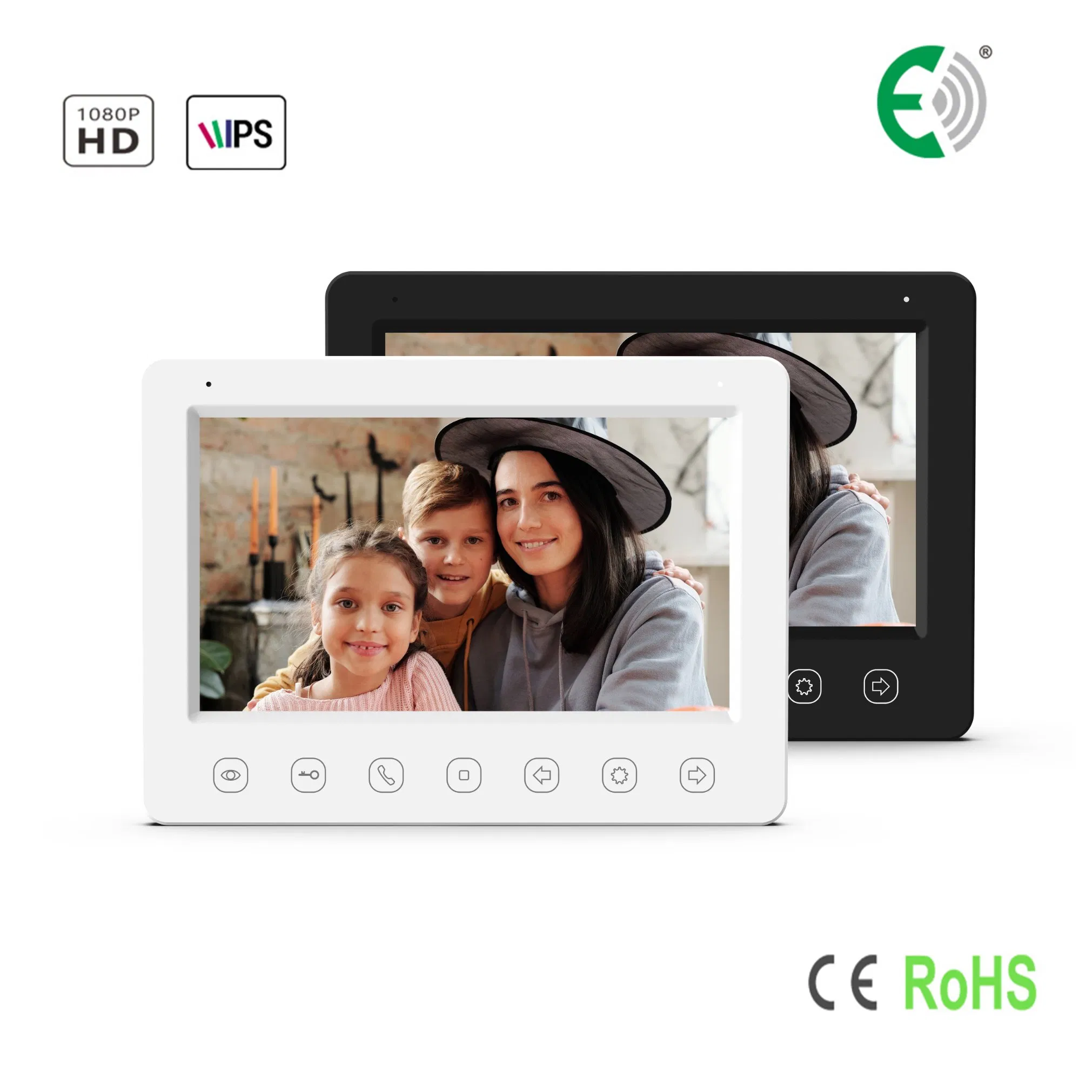 HD Memory Doorphone Home Security 7 Inches Video Door Phone Interphone