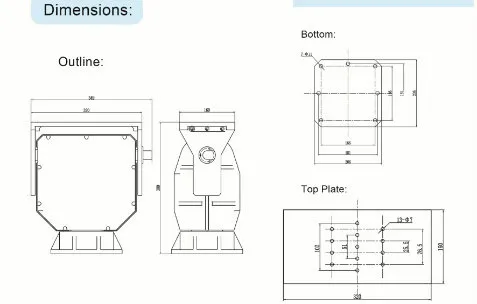Heavy-Duty Outdoor Pan Tilt Positioner (with OEM Service)