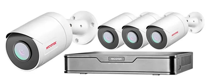 Hicotek Sony 5MP Human Detection Poe IP Surveillance Camera Security CCTV System Hikvision NVR Kits