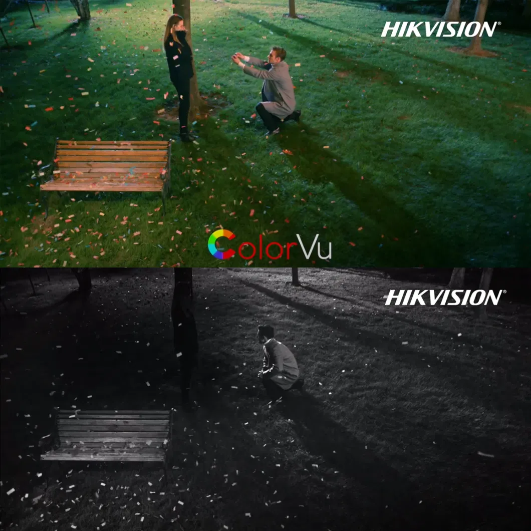Hikvision Protocol Hicotek Colorvu Video Warm Light Full Color Night Vision Surveillance Security CCTV IP WDR Camera