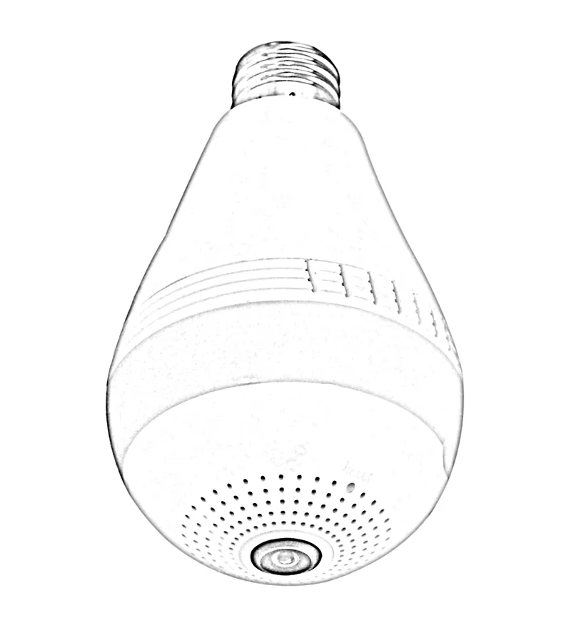 Home Security System WiFi Camera Fisheye 360 Degree