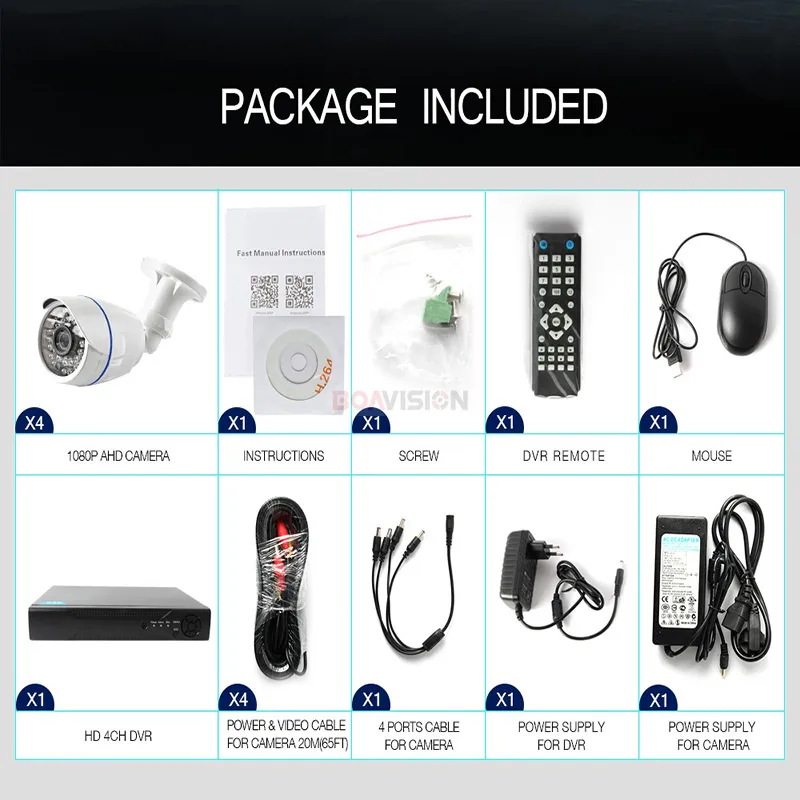 Home Waterproof Security Camera CCTV Complete Kit Systems