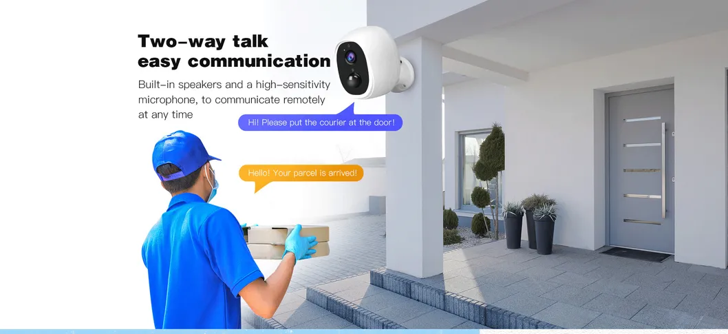 IP66 Waterproof Low Consumption Home Security Battery Cameras