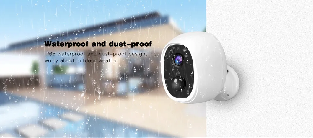 IP66 Waterproof Low Consumption Home Security Battery Cameras
