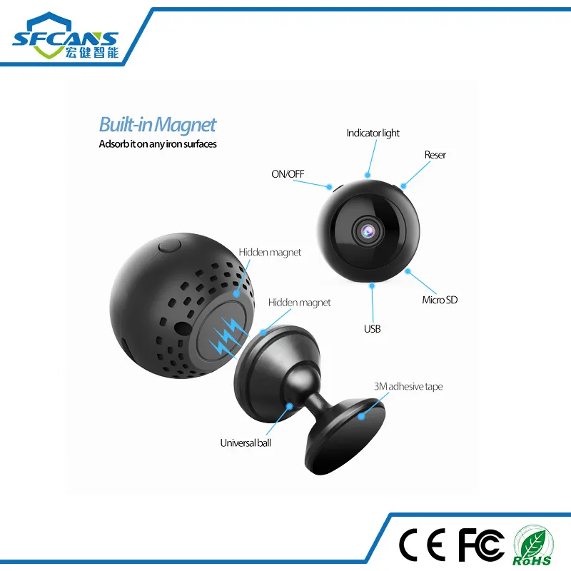 Micro WiFi IP Camera HD 1080P Mini Camera Wireless Video Recorder Security Digital Cam Motion Detection Hidden Camcorder