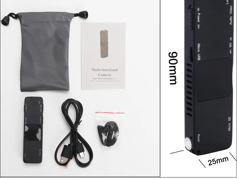 Mini Body Camera 1080P Infrared Light Night Vision Camcorder