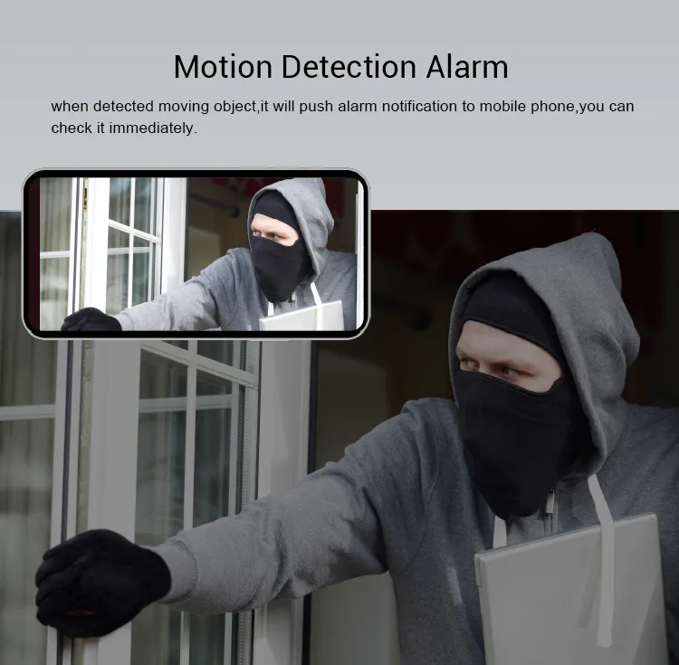 Mini Digital Network 2MP Infrared Night Vision 2 Way Audio Outdoor Wireless Battery Powered WiFi CCTV Video Security IP Camera System with Solar Panel