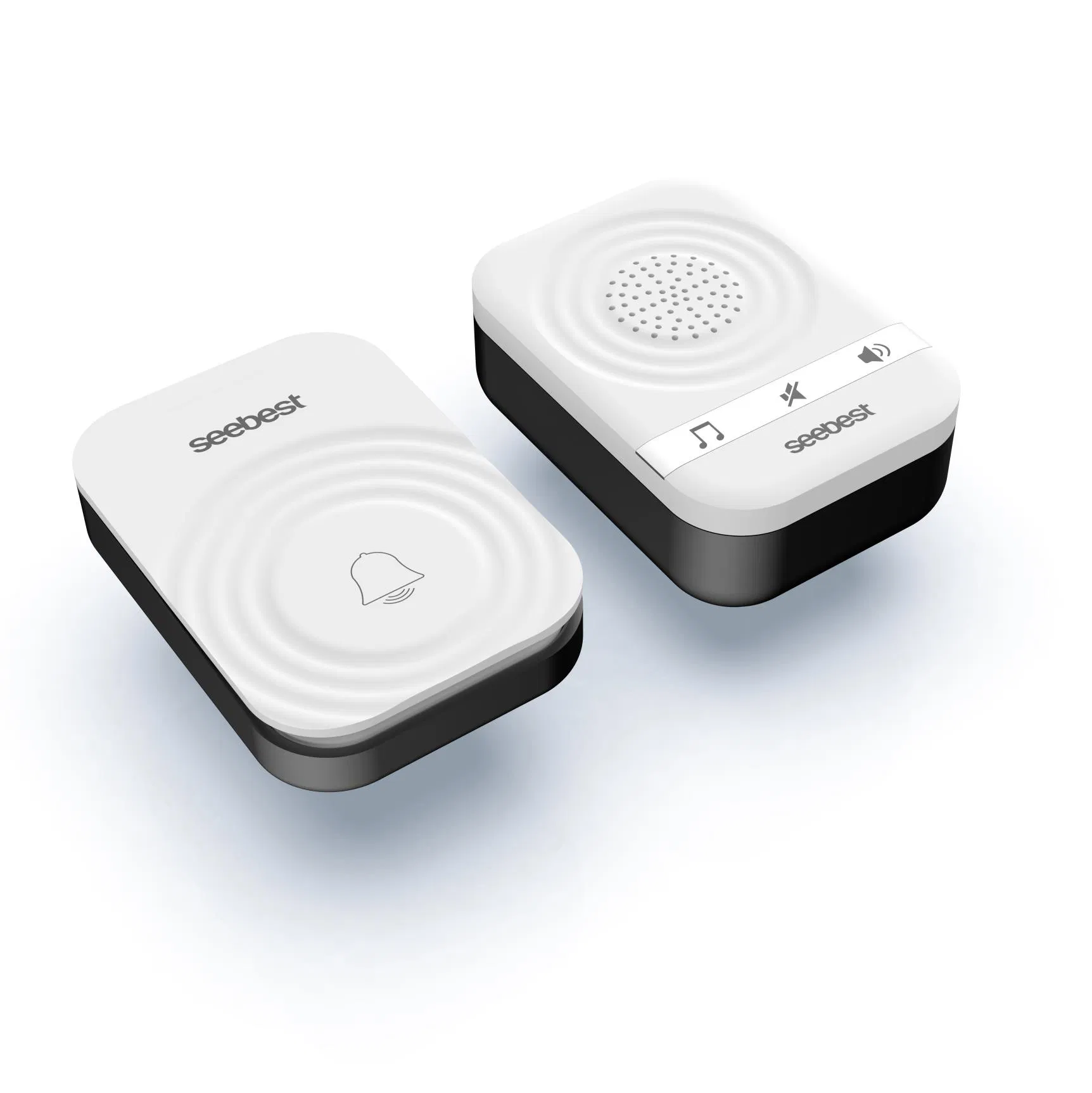 Seebest Low Power Doorbell Push Buttoon with Indicator Wireless Door Bell