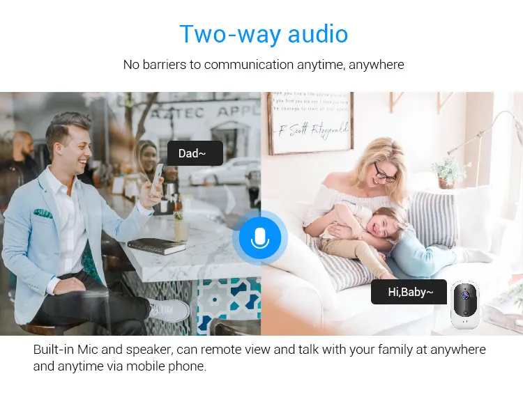 Smart Home Security Ipcam System Small WiFi Camera