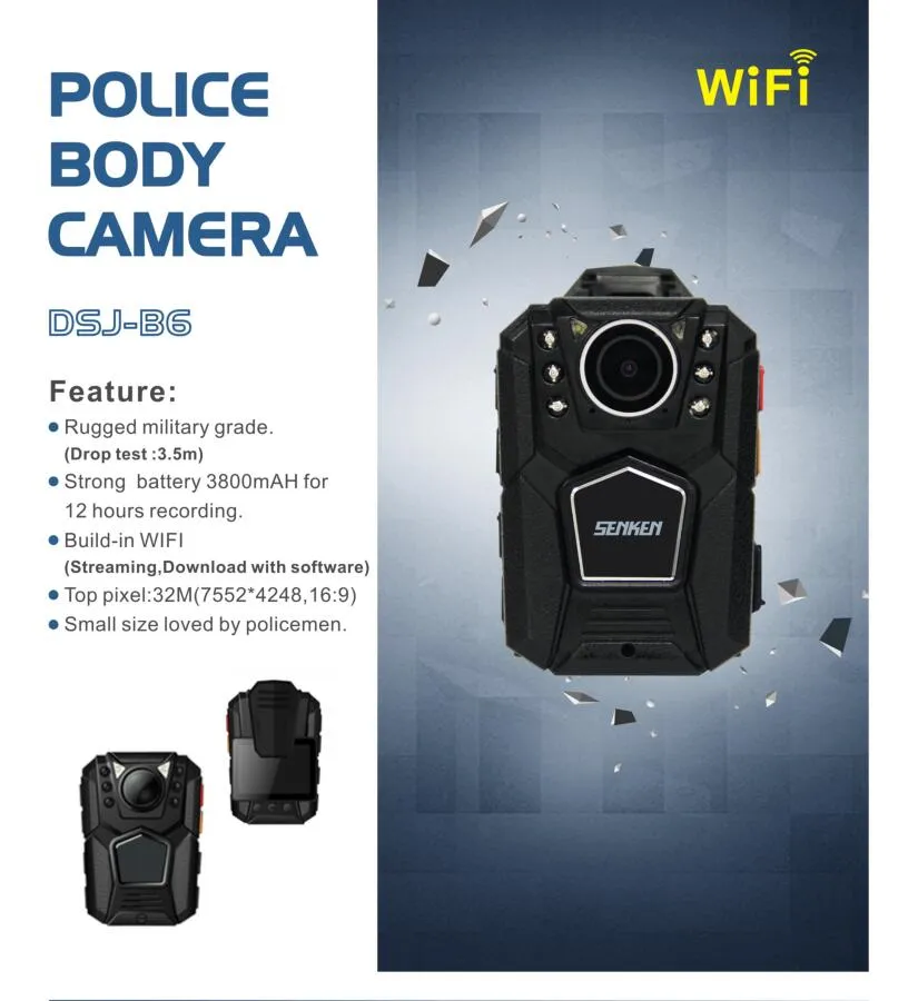 Surveillance Security Police Body Network Digital Camera with WiFi Option