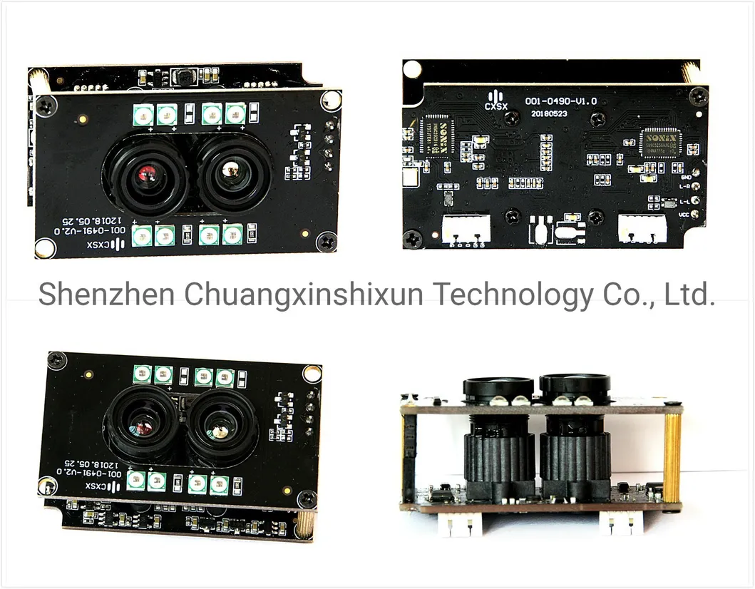 Synchronized Visible Light Binocular Camera 1080P HD WDR Board Camera Module for Face Recognition