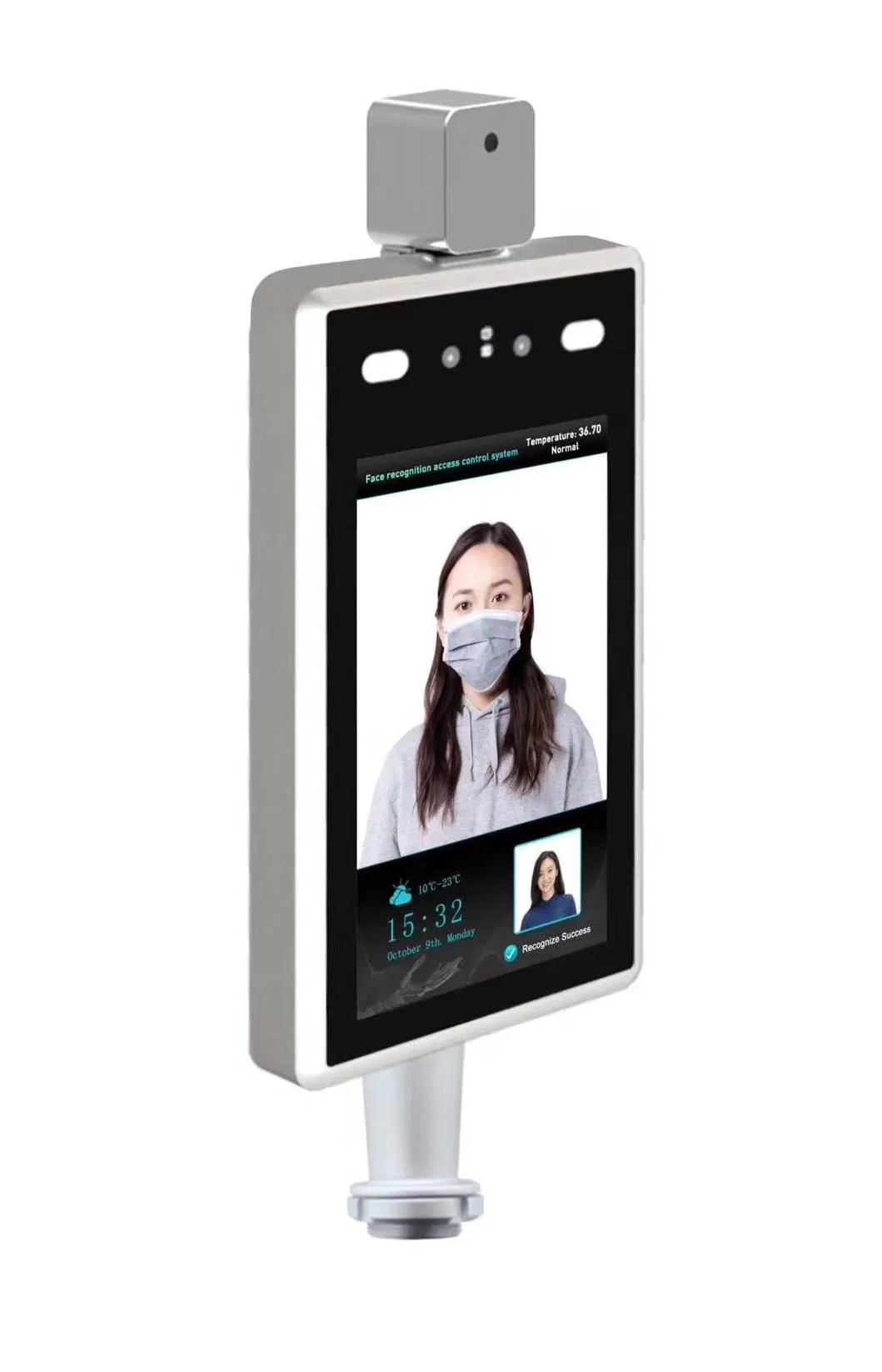 Temperature Panel Face Recognize Non-Contact Body Temperature Detection