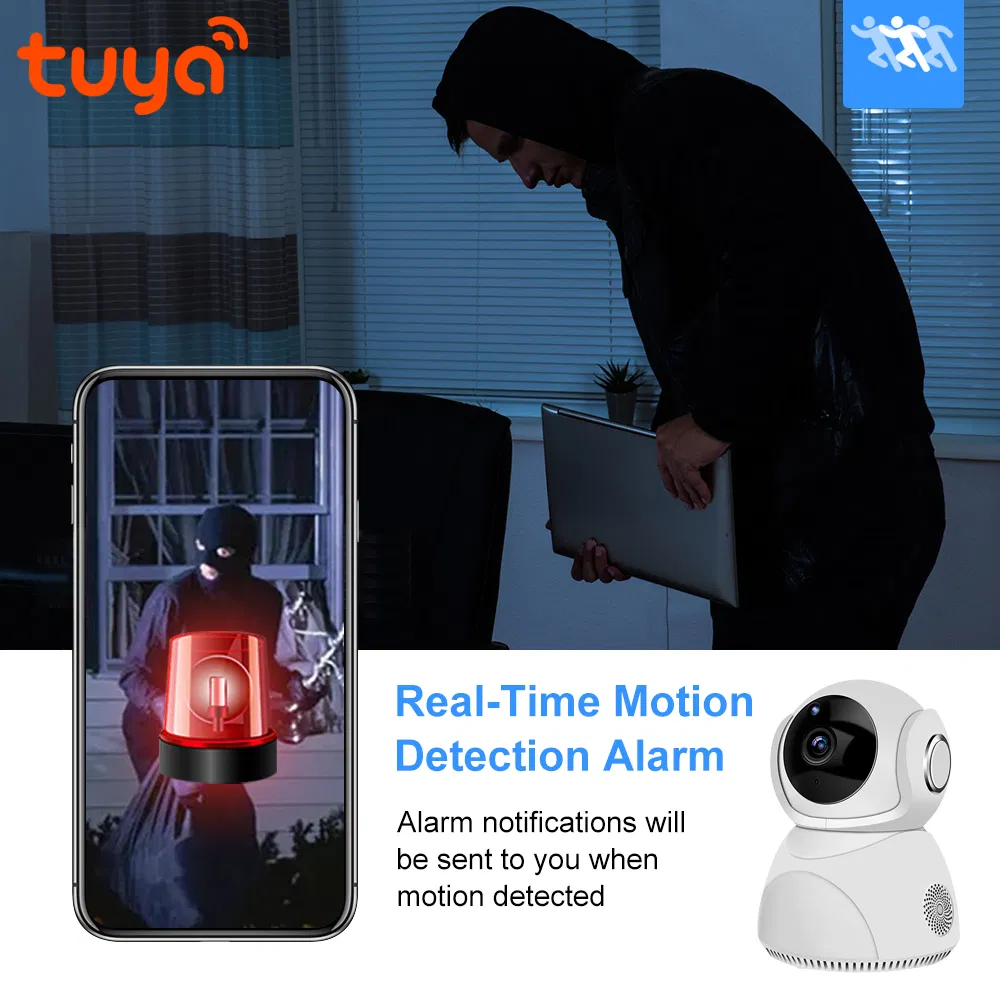Tuya Smart Life WiFi Camera Wholesale Factory 2.0MP Outdoor IP66 Waterproof Security WiFi Night Vision PTZ Camera
