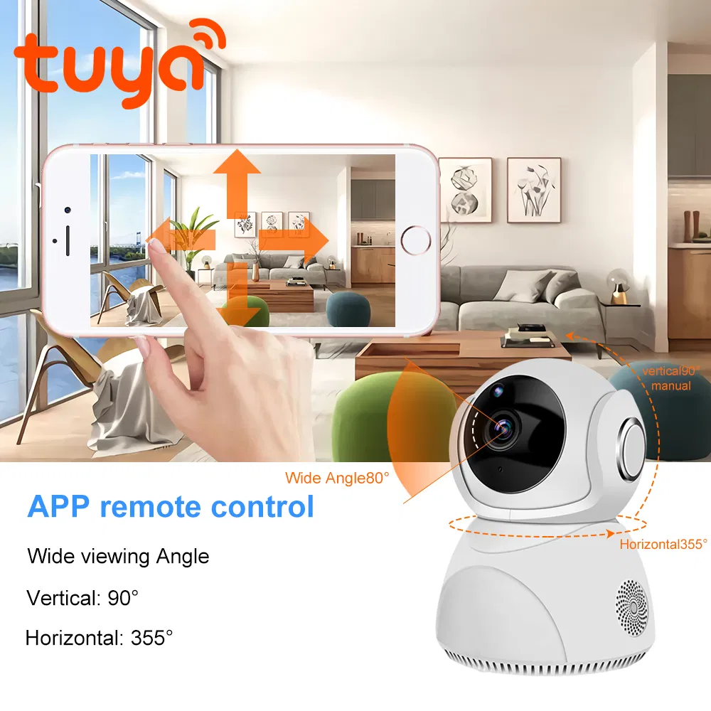 Tuya Smartlife WiFi Camera Shenzhen Factory 3.0MP HD Night Vision Security Auto Tracking Indoor PT Camera