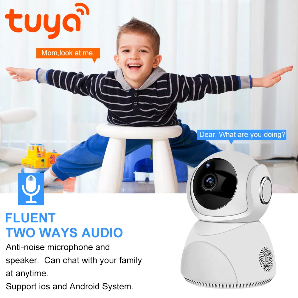 Tuya Smartlife WiFi Camera Shenzhen Factory 3.0MP HD Night Vision Security Auto Tracking Indoor PT Camera