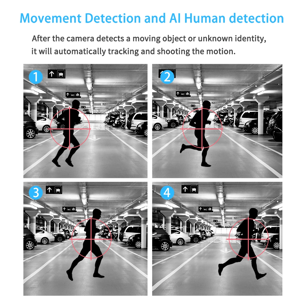 V380 PRO 1080P WiFi Waterproof Dome PTZ Camera Smart Wireless H. 265 Onvif IP CCTV IP Camera