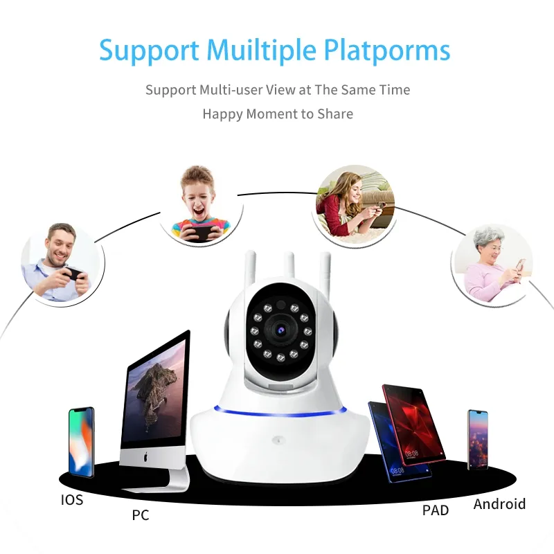 Verto V380 Wireless Camera 1080P HD Camera Smart Home WiFi Security Surveillance for Baby Monitor Camera