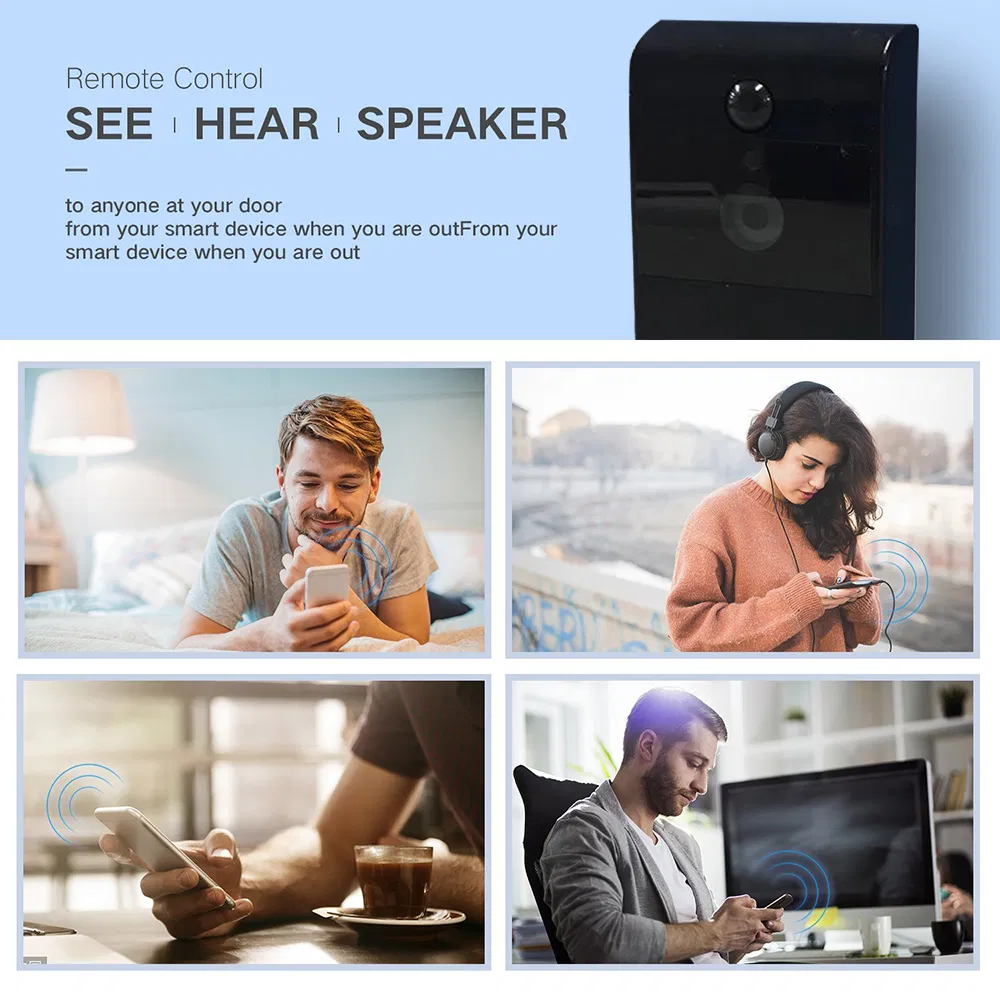 WiFi Smart Intercom Electric Music Dingdong Video Wireless Door Bell