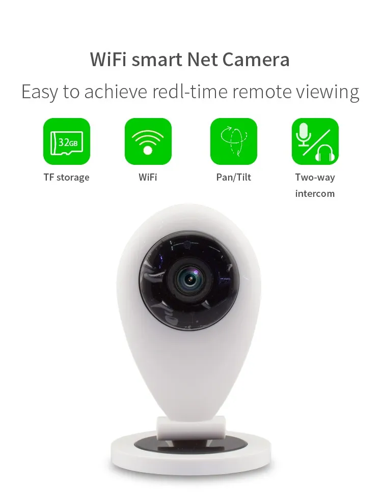 Wireless Night Vision Mini Size Digital IP Network Camera Video Recording Cam