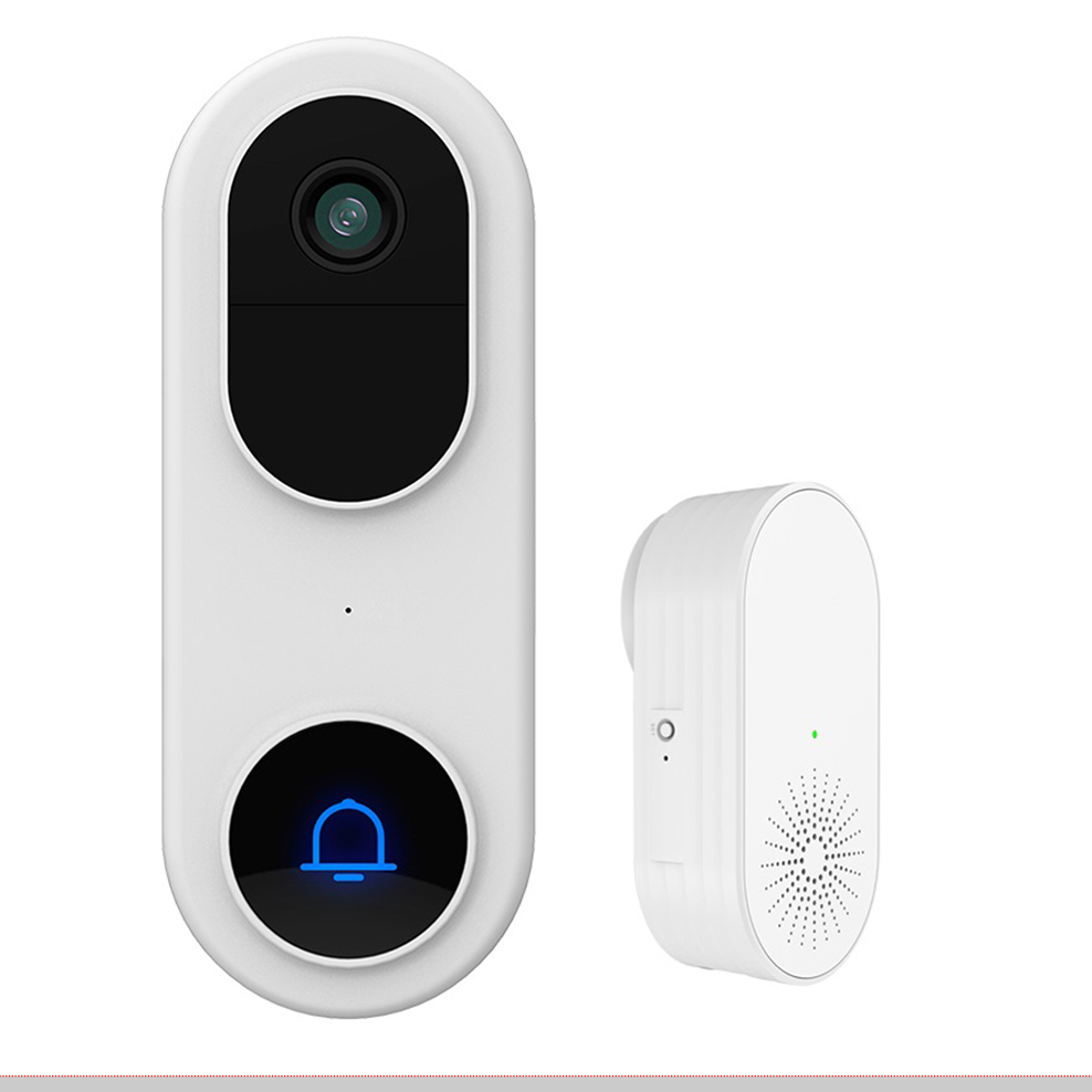 Wireless Ring Video Doorbelltwo Way Talk Infrared 1080P Tuya Smart APP Doorbell with Chimem