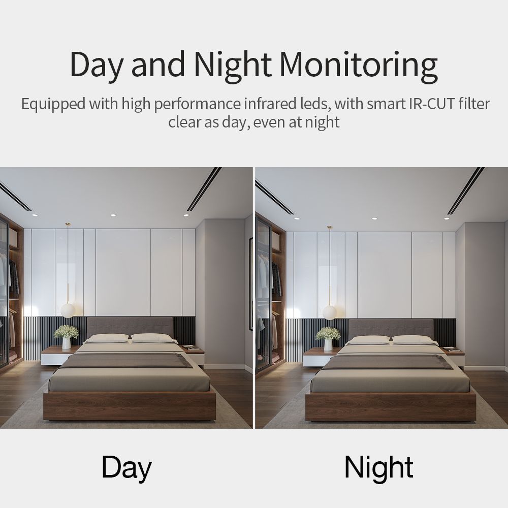Wireless Security Camera, IP Camera 1080P HD, WiFi Home Indoor CCTV Camera for Baby/Pet/Nanny