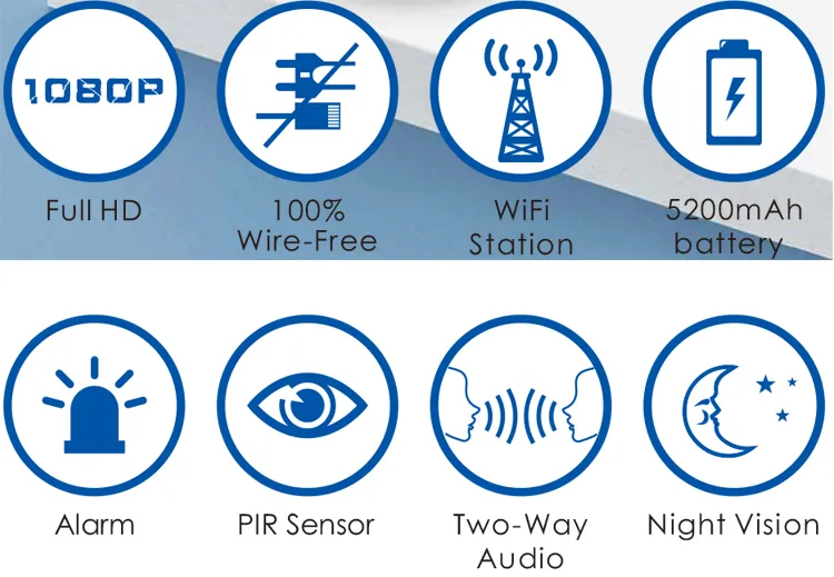 Wireless Smart WiFi Video Doorbell Camera P2p Voice Recording Ring Door Bell Alarm Battery Chime for Apartments