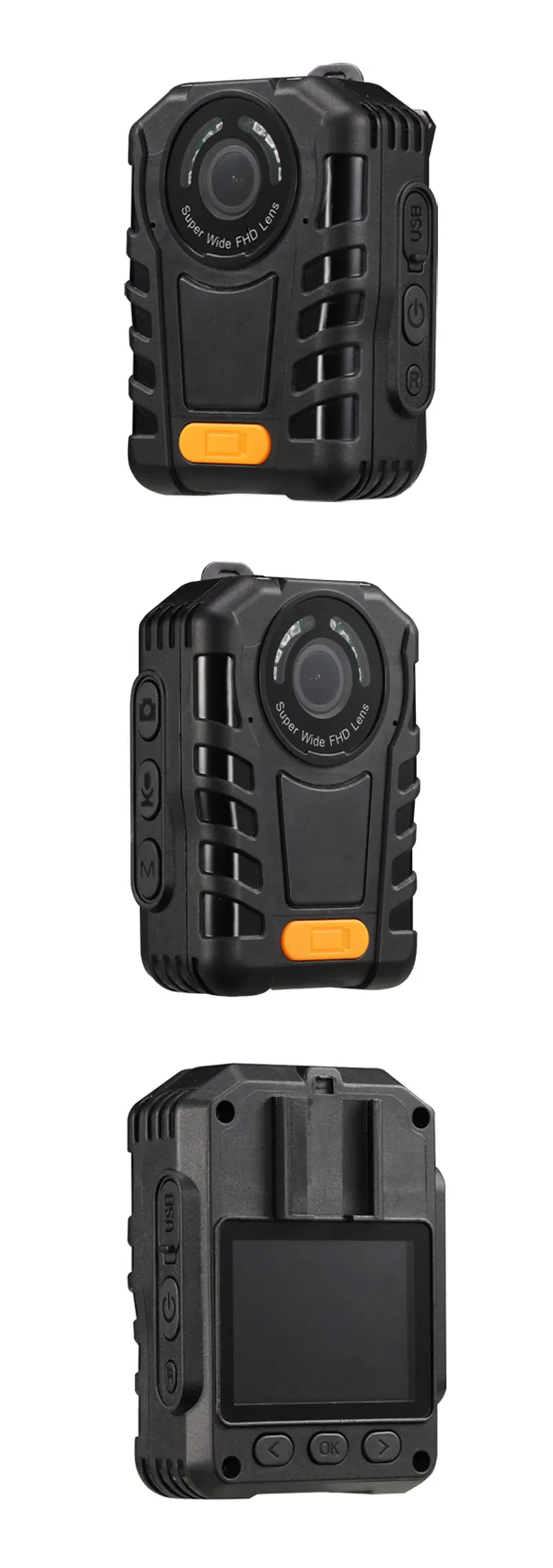 Wireless Surveillance Police Body IP Camera Support One-Button-Recording