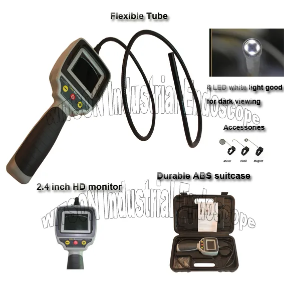Witson 2.4′′ HD LCD Display Endoscope Camera, 8 Mm Camera W3-CMP2812