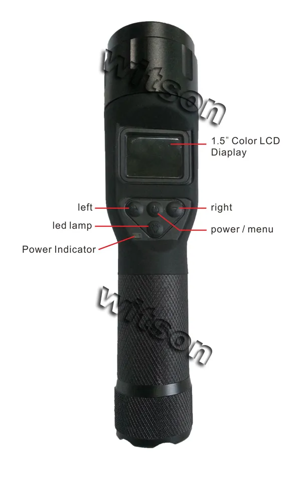 Witson Waterproof Flashlight Torch Camera with HD DVR Recorder (W3-FD3009)